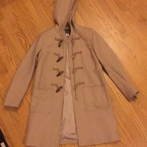 J. Crew wool coat with hood